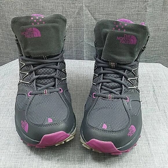 The North Face Hiking Boots Ultra Fastpack Gray Purple Goretex Vibram sz 10 - Picture 2 of 14